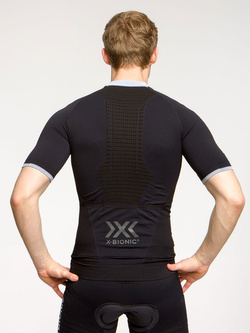 Koszulka męska X-Bionic Invent 4.0 Bike Race Zip czarna