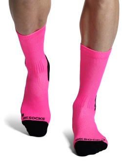 Skarpety termoakywne X-Socks Run Discover Crew różowo-czarne