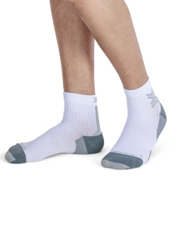 Skarpety termoakywne X-Socks Run Discover Ankle biało-szare