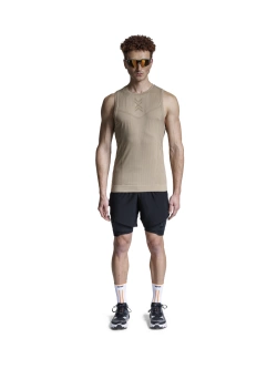 Koszulka termoaktywna bez rękawów X-Bionic Xceed Run beżowa