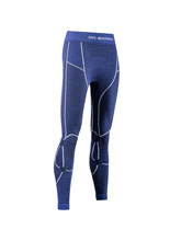Legginsy termoaktywne damskie X-Bionic Merino 4.0 niebiesko-białe