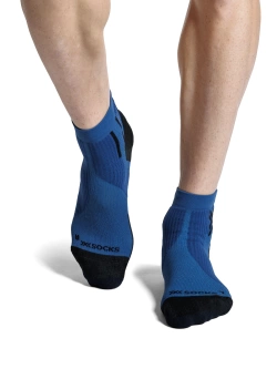 Skarpety termoakywne X-Socks Run Perform Ankle niebiesko-czarne