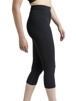 Legginsy termoaktywne damskie 3/4 X-Bionic Mightywool czarne