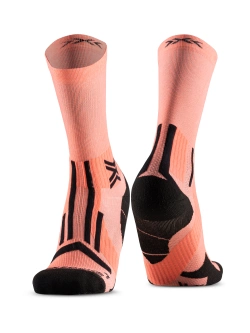 Skarpety termoaktywne X-Socks Trailrun Perform Crew różowo-czarne