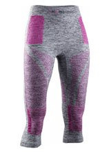 Legginsy termoaktywne 3/4 damskie X-Bionic Energy Accumulator 4.0 Melange fioletowo-szare