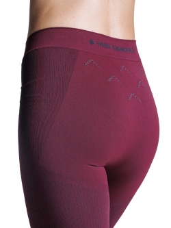 Legginsy termoaktywne damskie X-Bionic Xceed Run czerwone