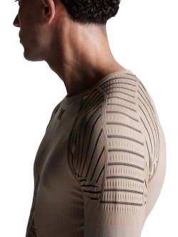 Koszulka termoaktywna z długim rękawem X-Bionic Invent FX beżowo-szara