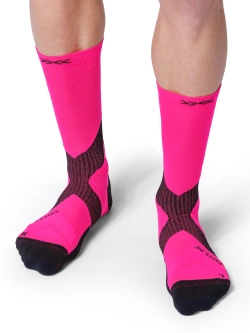 Skarpety termoaktywne X-Socks Bike Expert Crew różowo-czarne
