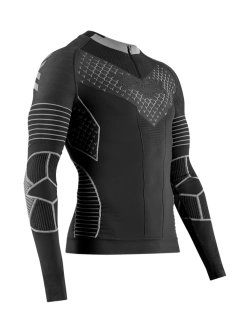 Koszulka termoaktywna X-Bionic Twyce Race z długim rękawem czarno-szara