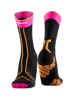 Skarpety termoaktywne X-Socks Trailrun Terraskin Expert czarno-różowe