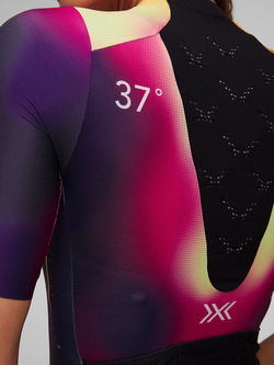 Koszulka termoaktywna damska X-Bionic Corefusion Aero Jersey fioletowo-czarna