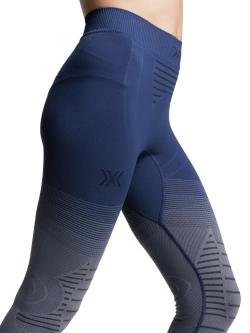 Legginsy termoaktywne damskie X-Bionic Invent FX niebiesko-szare