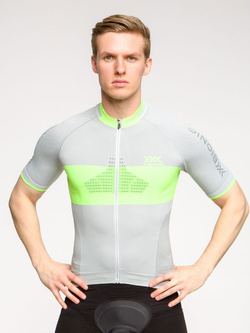 Koszulka męska X-Bionic Invent 4.0 Bike Race Zip szara