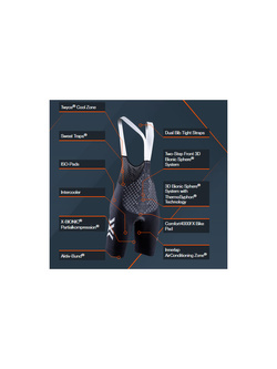 Spodenki rowerowe damskie X-Bionic Twyce 4.0 Bike BIB Padded