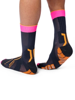 Skarpety termoaktywne X-Socks Trailrun Terraskin Expert czarno-różowe