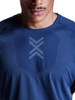 Koszulka termoaktywna z długim rękawem X-Bionic Xceed Run granatowa