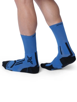 Skarpety termoaktywne X-Socks Trailrun Perform Crew niebiesko-czarne