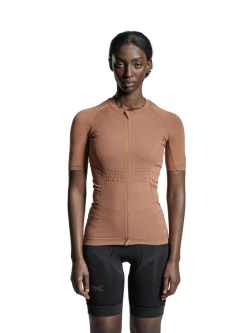 Koszulka termoaktywna damska X-Bionic XCeed Ride kolarska z krótkim rękawem pomarańczowa