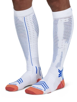 Skarpety termoaktywne X-Socks Run Expert Effektor OTC biało-pomarańczowe