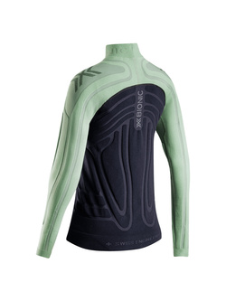 Koszulka termoaktywna damska X-Bionic Heatloop z długim rękawem czarno-zielona