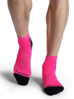 Skarpety termoakywne X-Socks Run Perform Ankle czarno-różowe