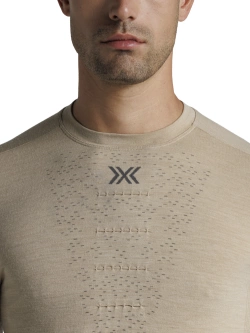 Koszulka termoaktywna X-Bionic Mightywool długim rękawem beżowa