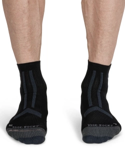 Skarpety termoaktywne X-Socks TrailRun Discover Ankle czarno-szare