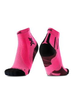 Skarpety termoakywne X-Socks Run Perform Ankle czarno-różowe