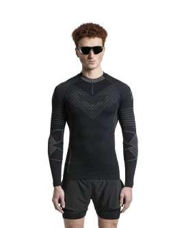 Koszulka termoaktywna X-Bionic Twyce Race z długim rękawem czarno-szara