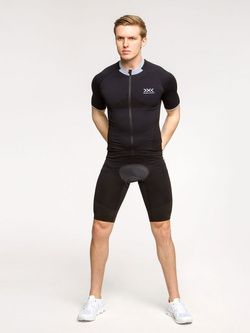 Koszulka męska X-Bionic Invent 4.0 Bike Race Zip czarna