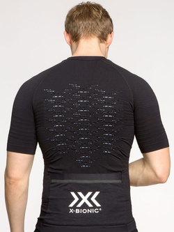 Koszulka męska X-Bionic Effektor 4.0 Bike Zip czarna