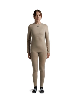 Koszulka termoaktywna damska X-Bionic Mightywool z długim rękawem beżowa