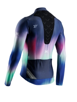 Koszulka termoaktywna z długim rękawem X-Bionic Corefusion Ride Warm niebiesko-różowa