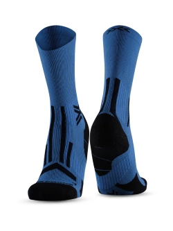 Skarpety termoaktywne X-Socks Trailrun Perform Crew niebiesko-czarne