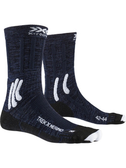 Skarpety X-Socks Trek X Merino granatowo-białe