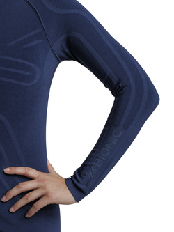 Koszulka termoaktywna damska X-Bionic Heatloop z długim rękawem granatowa
