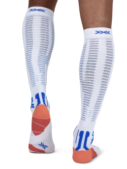 Skarpety termoaktywne X-Socks Run Expert Effektor OTC biało-pomarańczowe