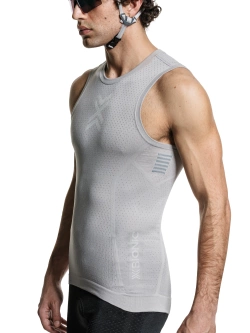 Koszulka termoaktywna unisex bez rękawów X-Bionic Xceed Ride szara