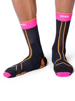 Skarpety termoaktywne X-Socks Trailrun Terraskin Expert czarno-różowe