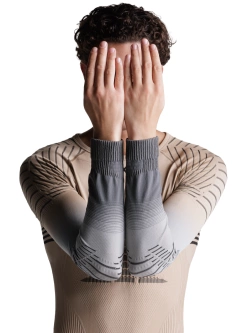 Koszulka termoaktywna z długim rękawem X-Bionic Invent FX beżowo-szara
