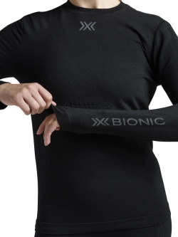 Koszulka termoaktywna damska X-Bionic Mightywool z długim rękawem czarna