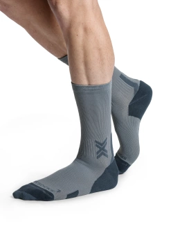 Skarpety termoakywne X-Socks Run Discover Crew szaro-czarne