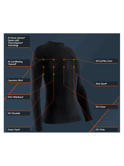 Koszulka damska z długim rękawem X-Bionic Apani Merino 4.0 czarna