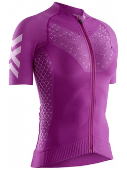 Koszulka damska X-Bionic Twyce 4.0 Bike Zip fioletowa