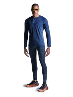 Koszulka termoaktywna z długim rękawem X-Bionic Xceed Run granatowa