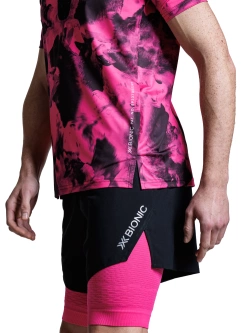 Koszulka termoaktywna z krótkim rękawem X-Bionic Corefusion Run czarno-różowa