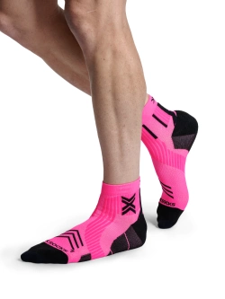 Skarpety termoakywne X-Socks Run Expert Ankle czarno-różowe