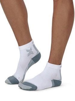 Skarpety termoakywne damskie X-Socks Run Discover Ankle biało-szare