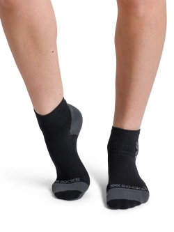 Skarpety termoakywne damskie X-Socks Run Discover Ankle czarno-szare