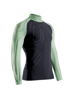 Koszulka termoaktywna X-Bionic Heatloop z długim rękawem czarno-zielona